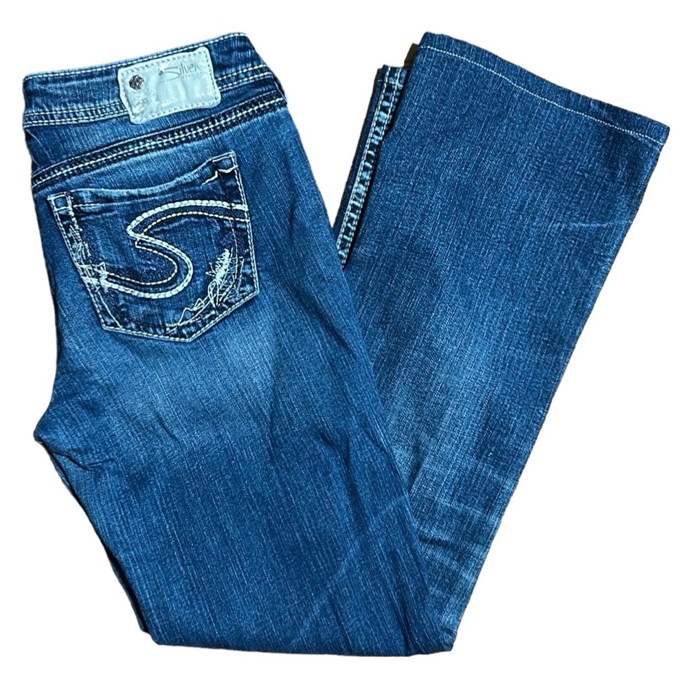Silver Blue Women's Jeans Hemmed